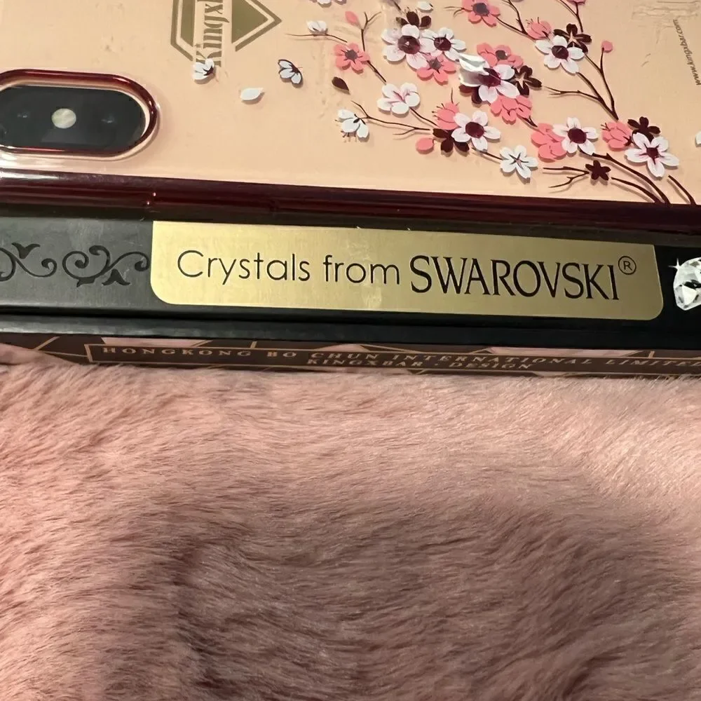 KINGXBAR Swarovski Crystal rose Gold Hard PC Case  for Apple iPhone 13 series